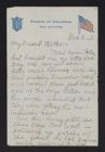 Letter from Holt P. Faucette to his mother